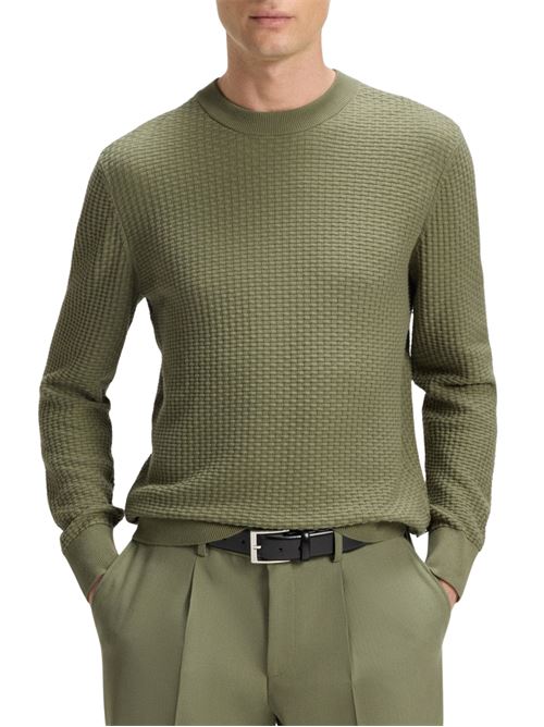 Maglione in cotone lavorato Hugo Boss | 50545283314